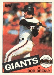 1985 Topps Baseball Cards      215     Bob Brenly